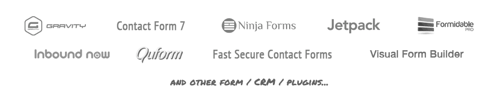 Icegram supports all popular form / crm plugins
