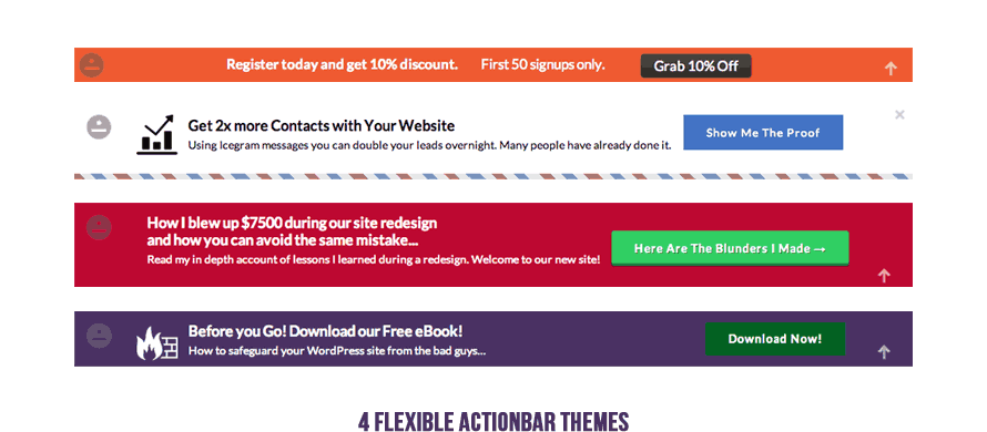 6 Flexible Action bar Themes