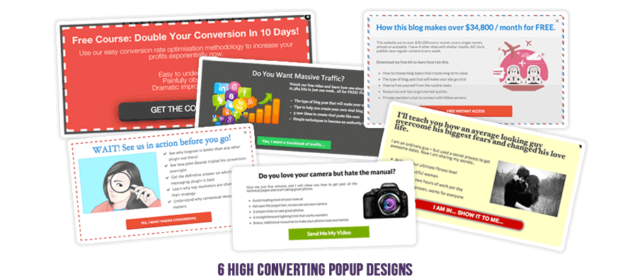 6 High Converting Popup Designs