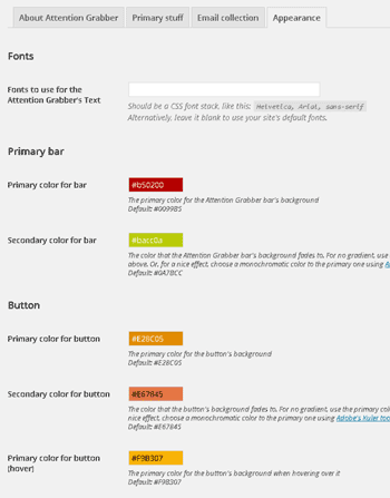Appearance - customize how your action bar looks