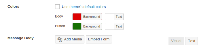 Customization Option