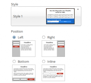 Form style & Positions