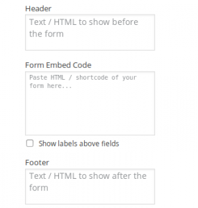 Text/HTML Options