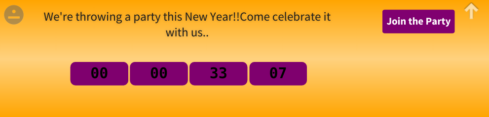 Make visitors take an action sooner by putting a Countdown in the Action bar