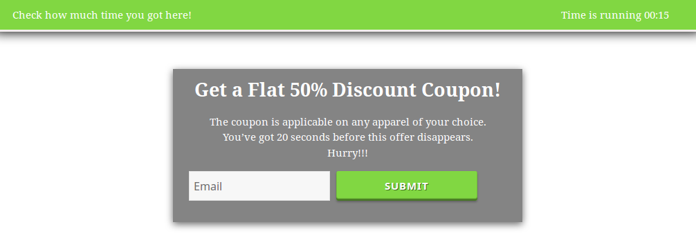 Interstitial completely block the website and force visitors to focus on the message displayed on it