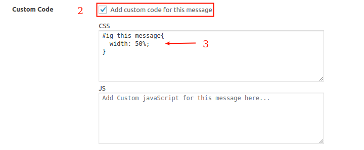 Resize Icegram Popup