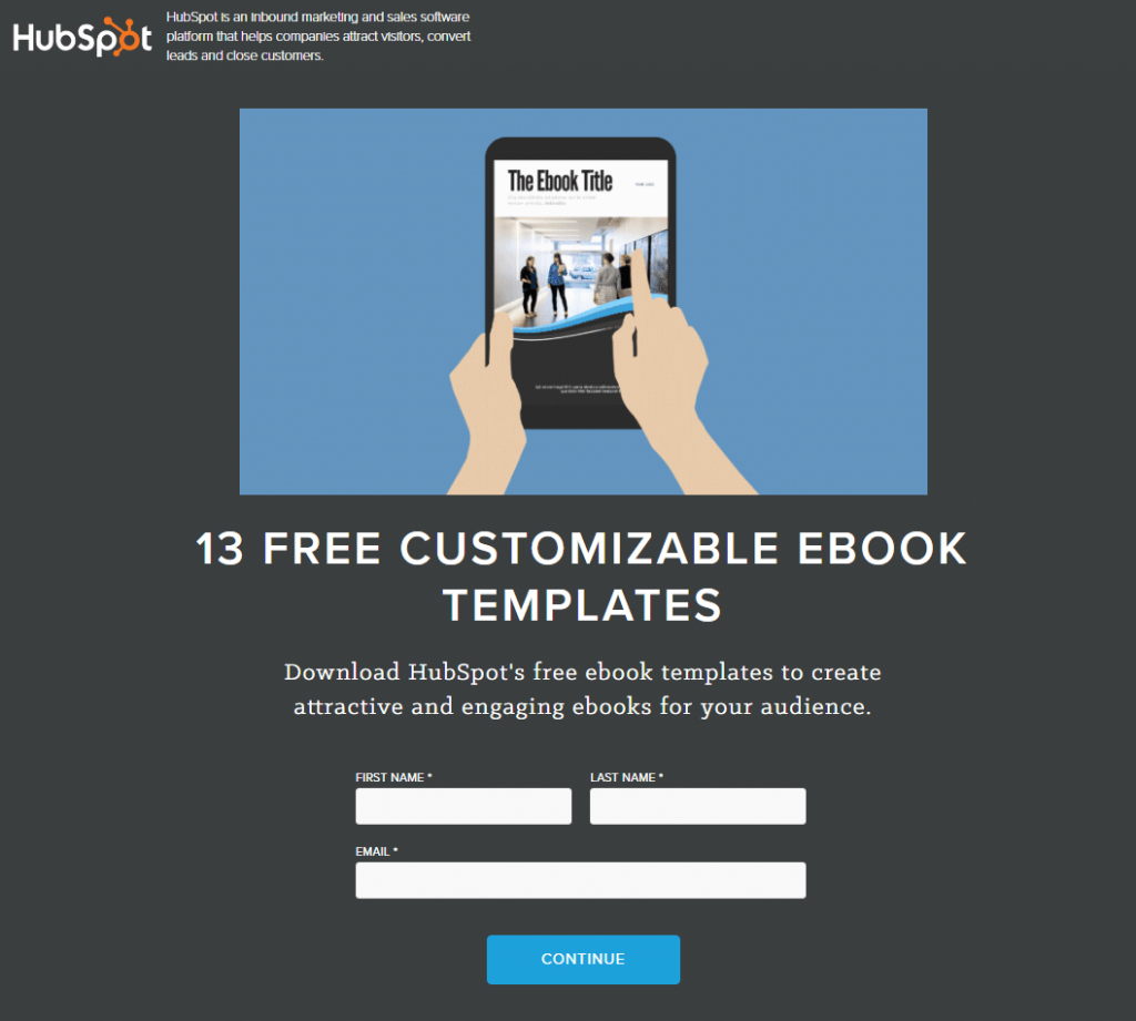 HubSpot squeeze page