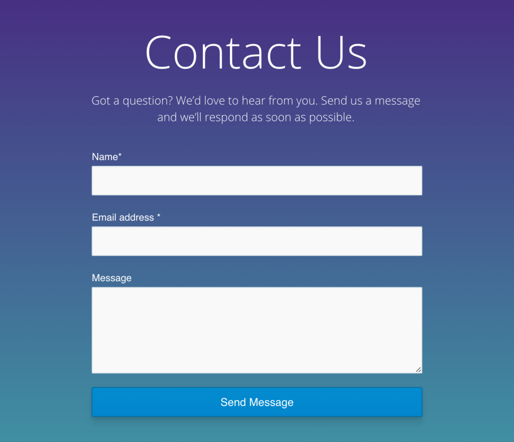 Contact form