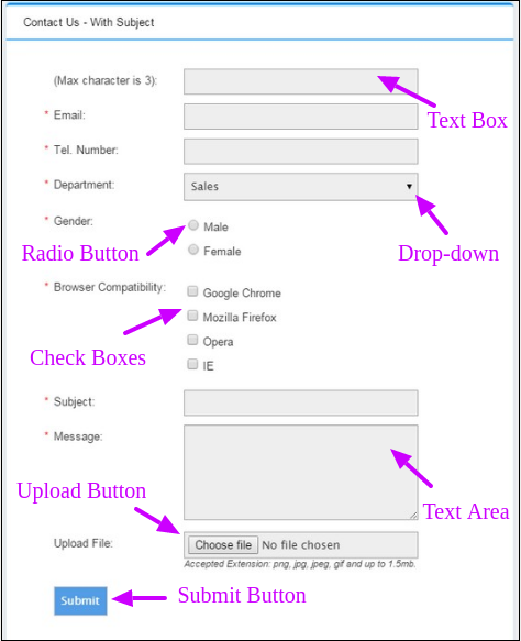 WordPress forms