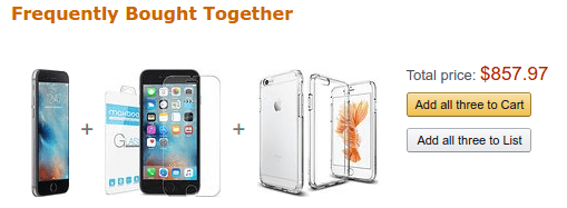 Frequently bought together example