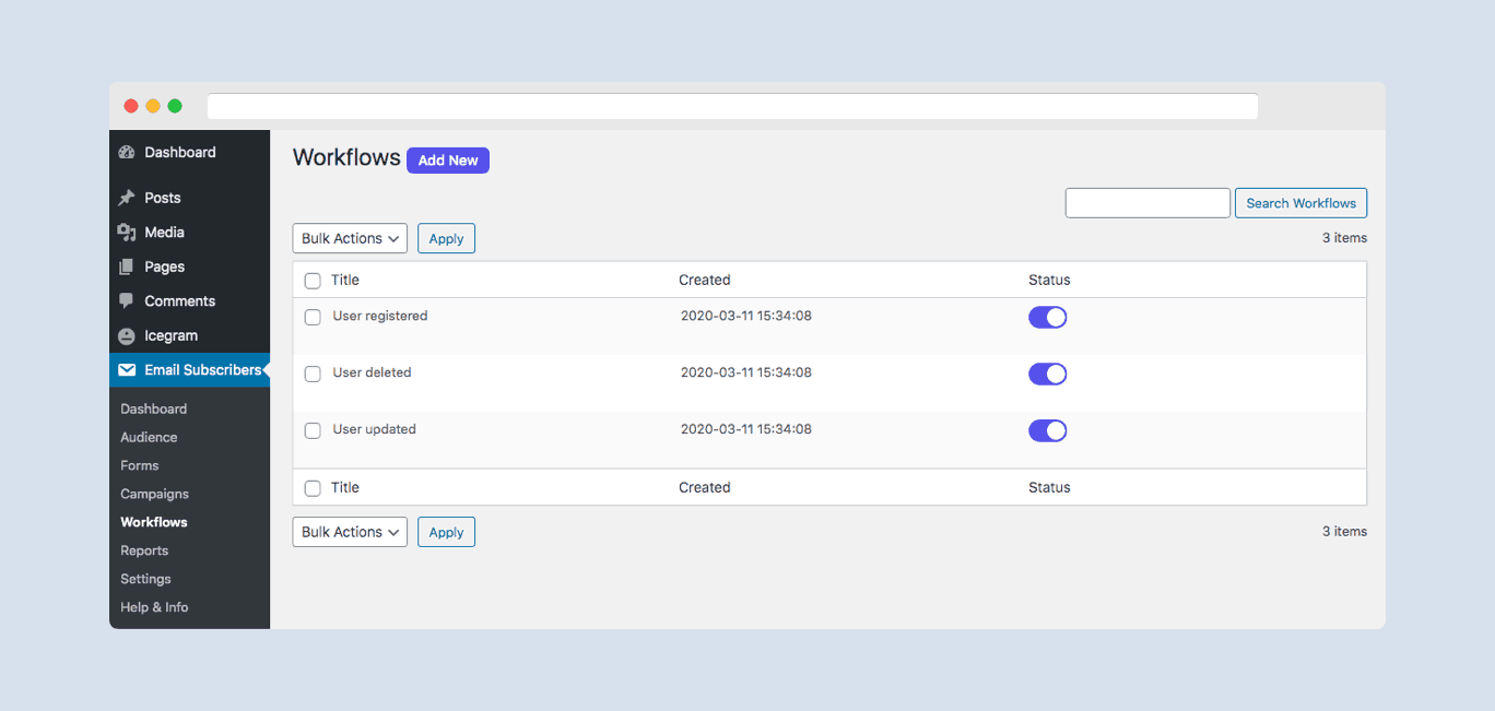 ES-Workflows