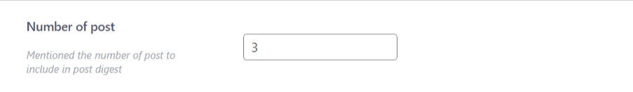 Number of posts