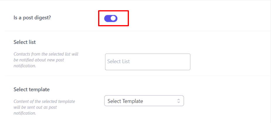 Enable Post Digest