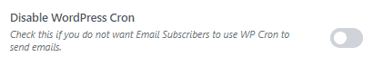 Disable WordPress Cron
