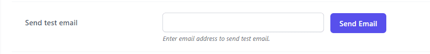 Send Test email