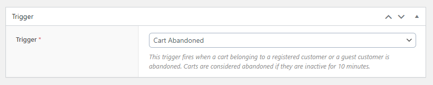 Cart Abandoned Trigger