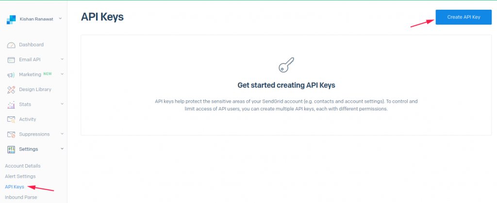 Create API keys