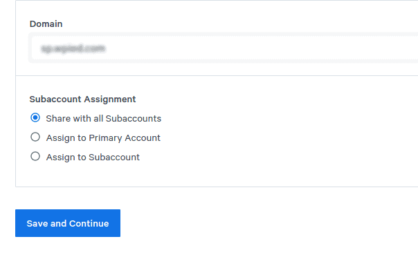 Choose a subaccount assignment option