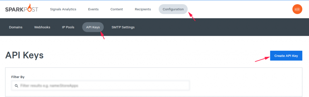Create new API key