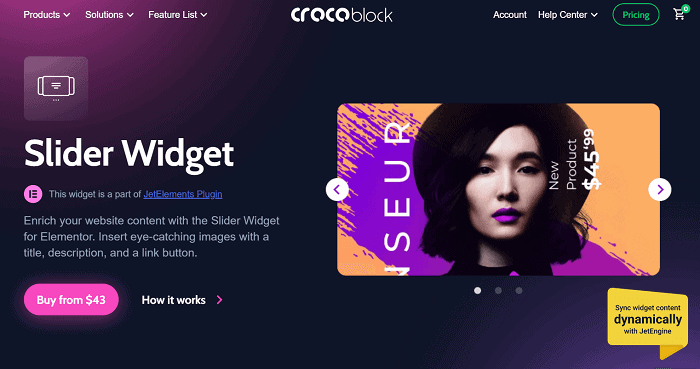 Jetelements WordPress slider plugins