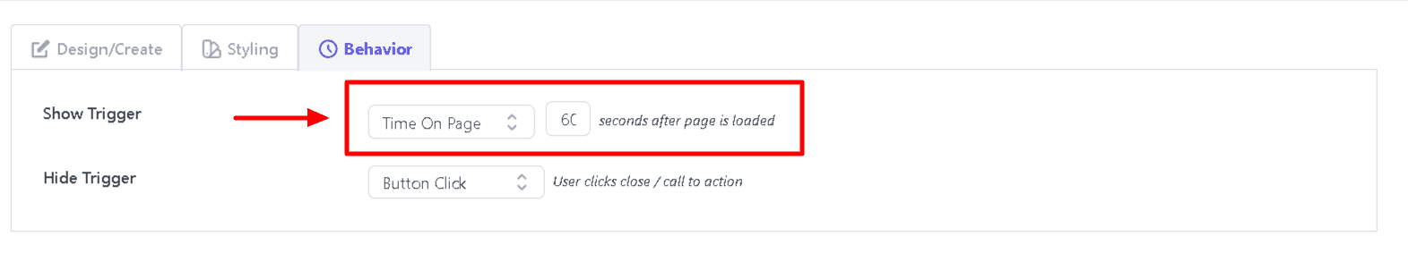 after X seconds on the page