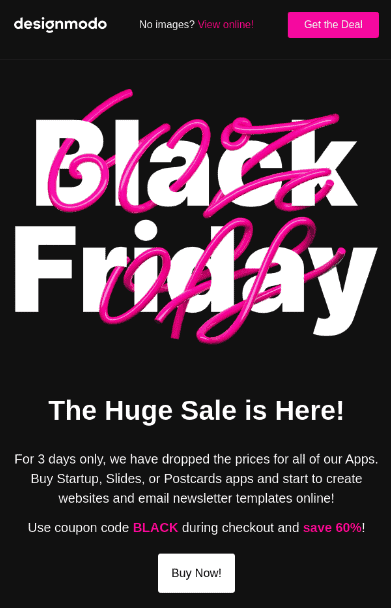 Designmodo Black Friday Template