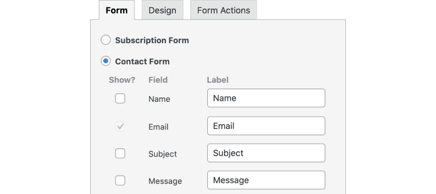 Readymade Forms - Quick setup