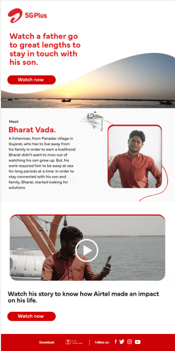 how to make money from email marketing_airtel newsletter example 2