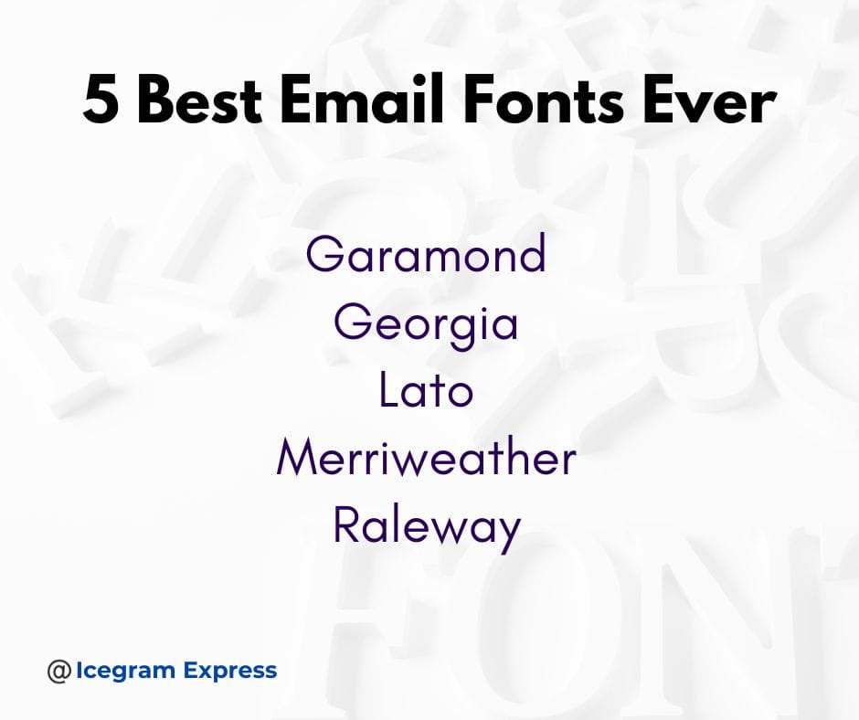 how to choose an email font_5 best email fonts ever image