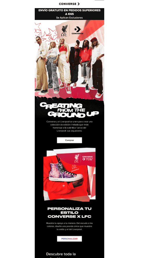 how to make money from email marketing like Converse did with their email newsletters