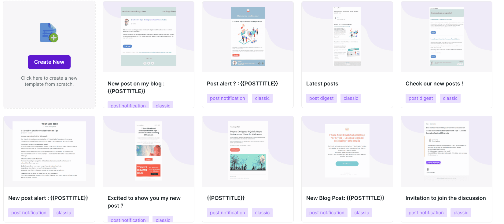 Icegram Express - campaign template